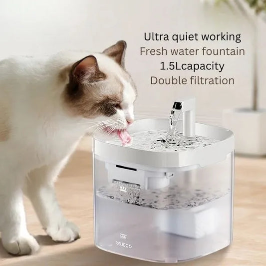 CATS DRINKING FOUNTAIN