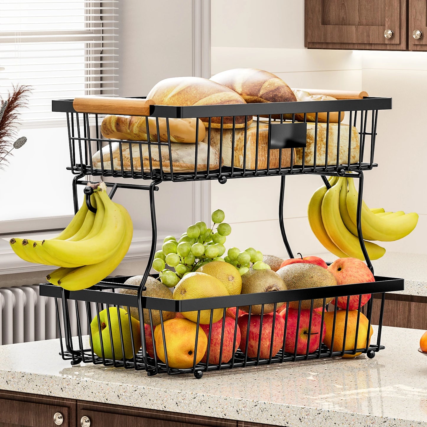 Étagère de cuisine rustique