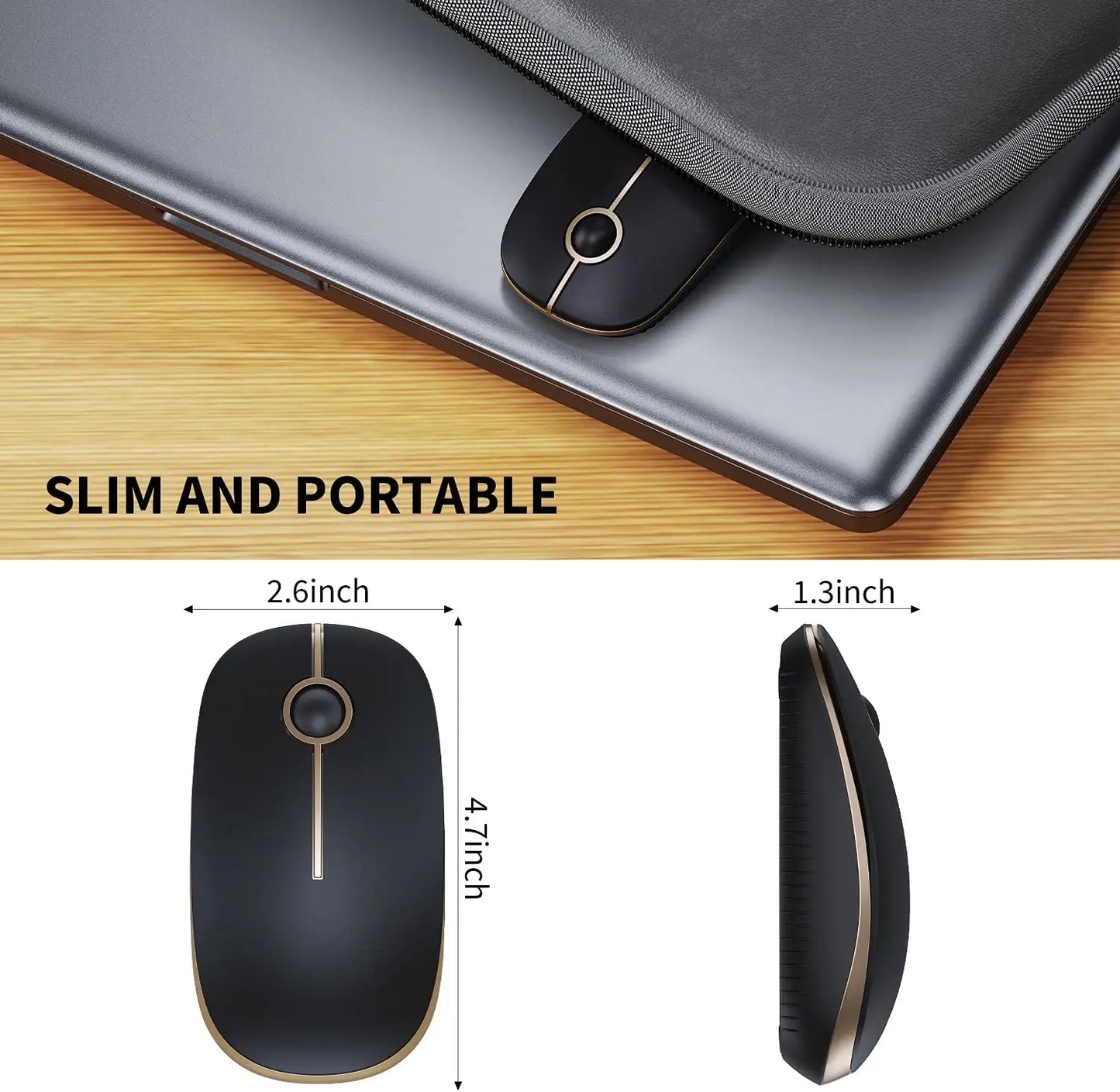 Ratón inalámbrico Quiet Flow Mini