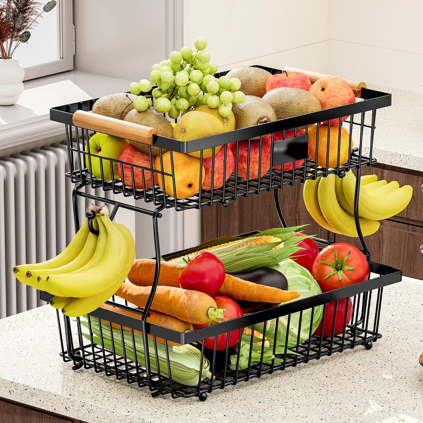 Étagère de cuisine rustique